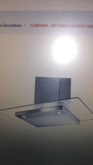 Campana Extractora Cristal Mepamsa Glassy H90