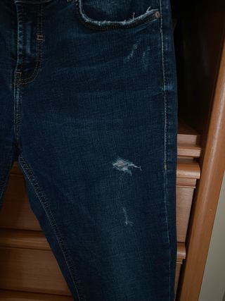 Pantalones Zara Azul Talla 40