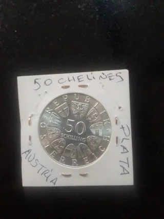 3 Monedas 50 Chelines Austria 1967, 1969,1970