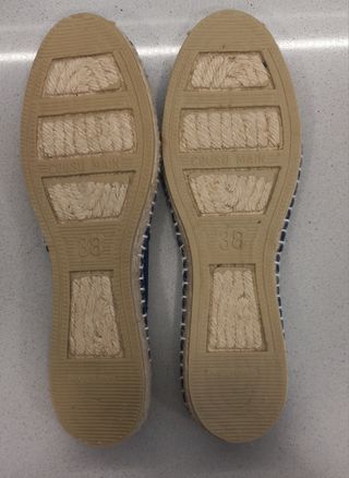 Alpargatas azules lisas.NUEVAS TALLA 37