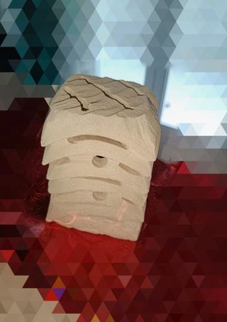 Portacandele in pietra leccese