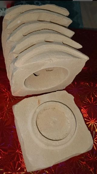 Portacandele in pietra leccese