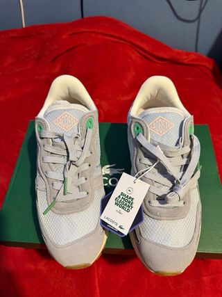 Lacoste Bambas Azul y Gris