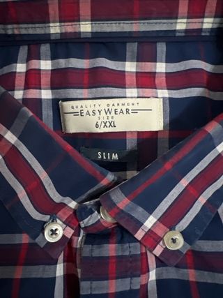 Camisa cuadros Easy Wear Talla XXL