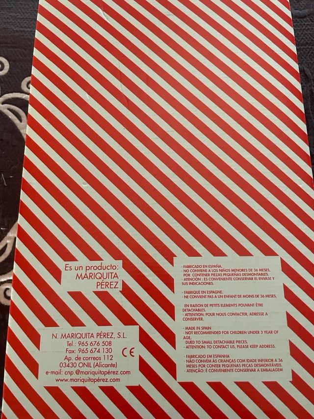 Muñeca Mariquita Pérez clásica.