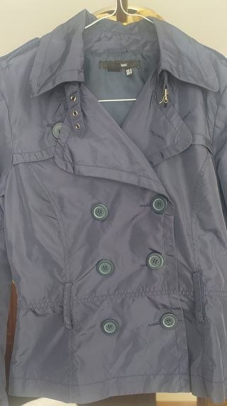 (PERFECTA) Gabardina corta azul
