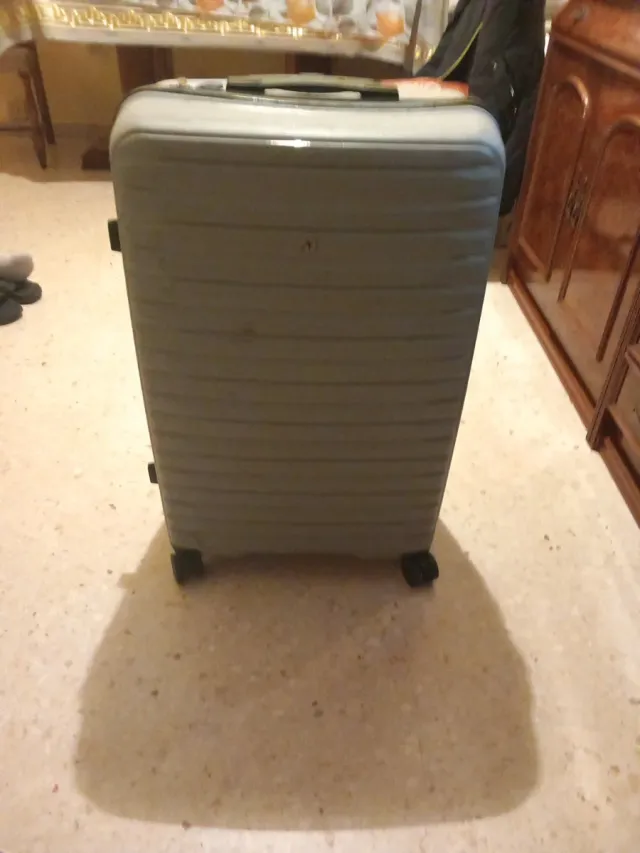 Maleta de viaje gris