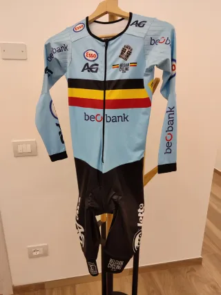 Tuta Ciclismo Skinsuit nazionale Belgio nuovo