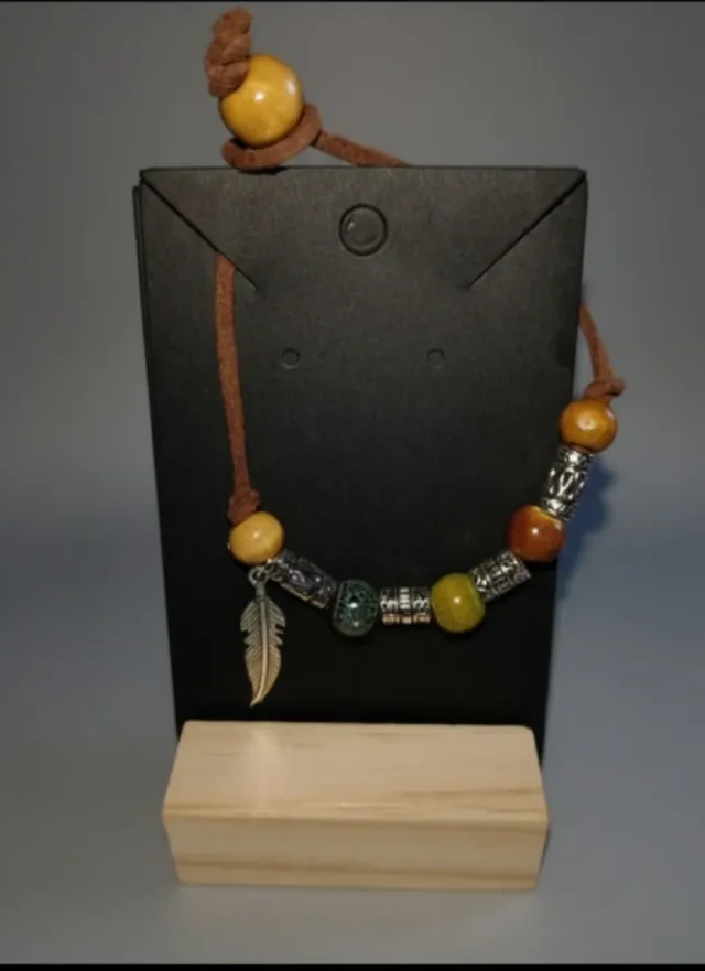 Pulsera Boho Artesanal Pluma