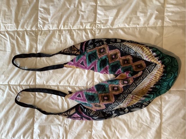 Bolso de tela estampado