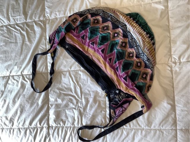 Bolso de tela estampado