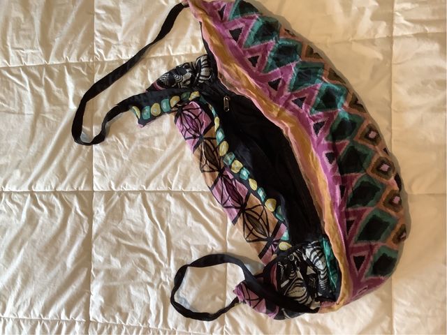 Bolso de tela estampado