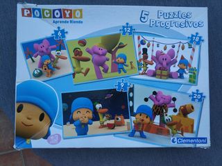 Puzzles Pocoyo Clementoni 5 Puzzles Progresivos