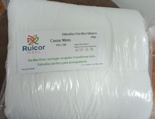 Edredón Nórdico Blanco Cama 90cm