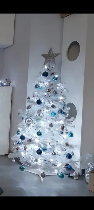 Árbol de Navidad Blanco de 1,40cm