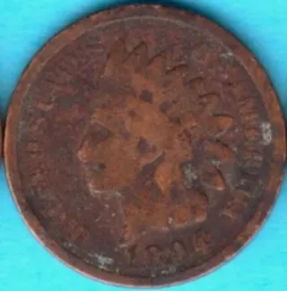 LOTE 5 MONEDAS ONE CENT.CABEZA DE INDIA.