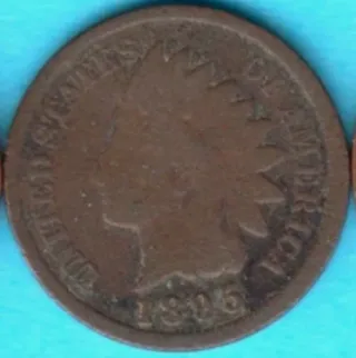 LOTE 5 MONEDAS ONE CENT.CABEZA DE INDIA.