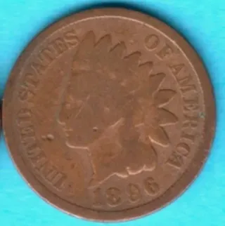 LOTE 5 MONEDAS ONE CENT.CABEZA DE INDIA.