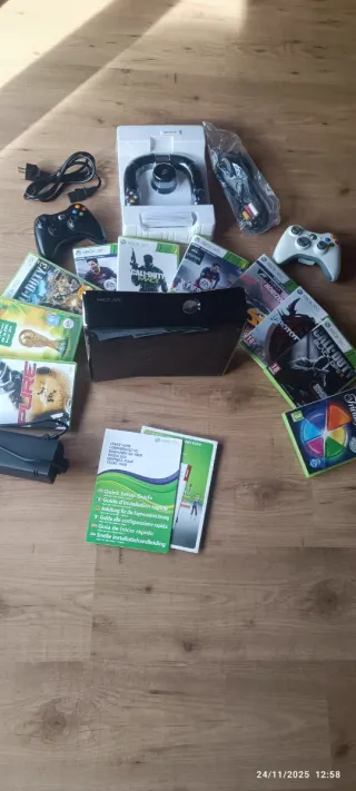 Xbox 360 Slim 500GB + 10 juegos + 2 mandos+volante