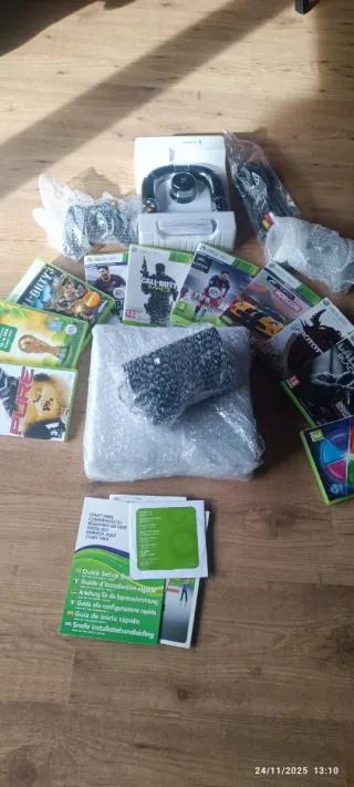 Xbox 360 Slim 500GB + 10 juegos + 2 mandos+volante