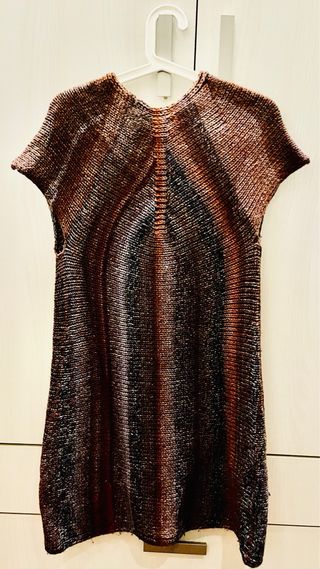 Gilet Donna Lana Misto Arancio Viola