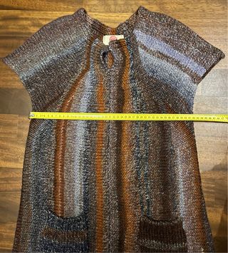 Gilet Donna Lana Misto Arancio Viola