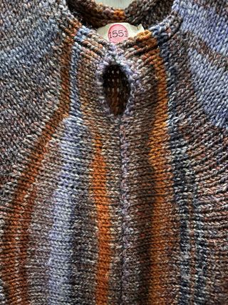 Gilet Donna Lana Misto Arancio Viola