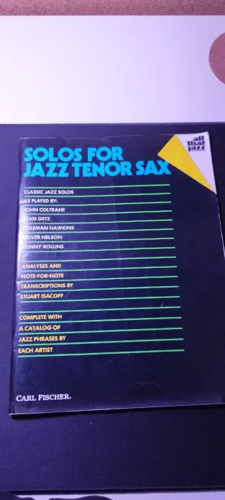 Libro Solos for Jazz Tenor Sax