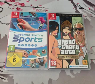 Nintendo Switch Sports y GTA Trilogy para switch