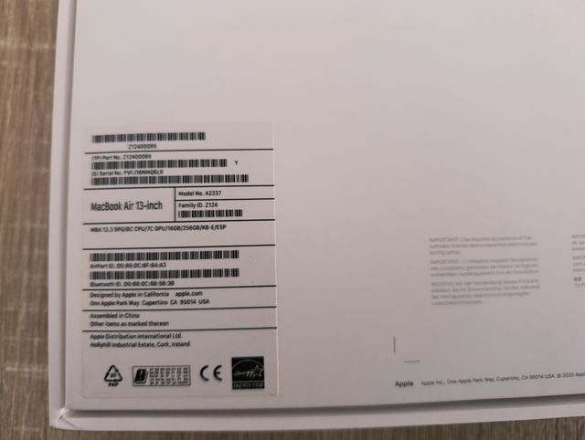 MacBook Air M1 (2020) – 16 GB RAM / 256 GB SSD