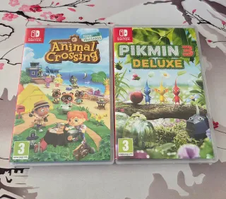 Juegos Nintendo Switch Animal Crossing y Pikmin 3