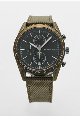 Reloj Michael Kors Negro y Verde Militar