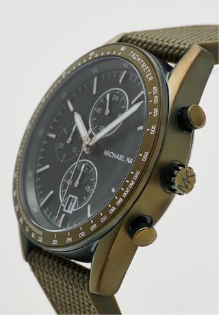 Reloj Michael Kors Negro y Verde Militar