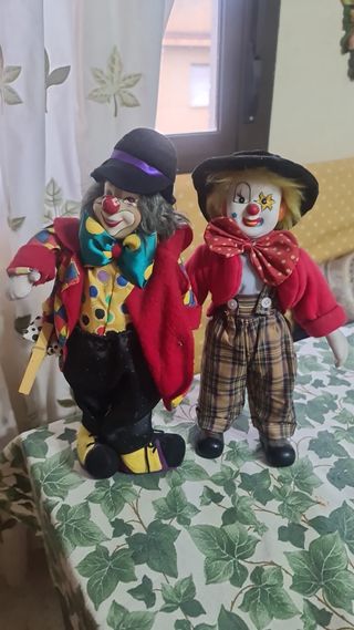 2 Figuras Payaso Coleccionables