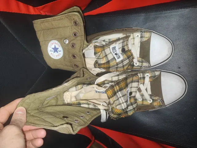 Converse All Star Alte Verde Pieghevoli vintage 46