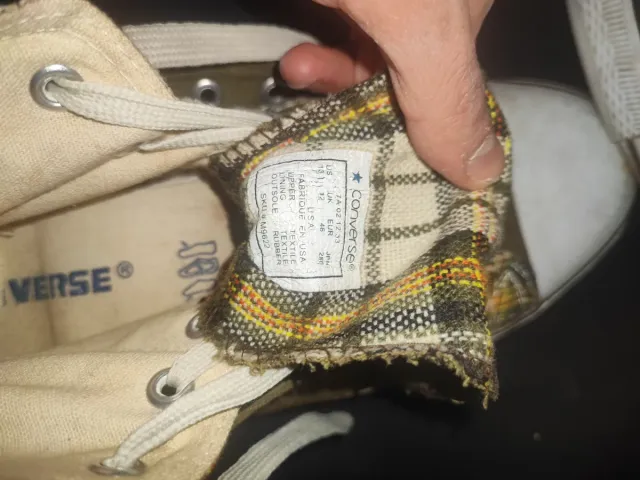 Converse All Star Alte Verde Pieghevoli vintage 46