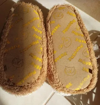 Pantofole cane marroni taglia unica