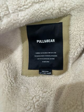 Parka Pull&Bear Beige Talla L