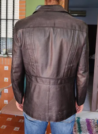 Chaqueta de cuero hombre