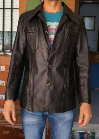 Chaqueta de cuero hombre