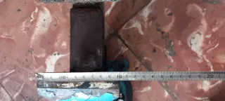 Tornillo de banco azul