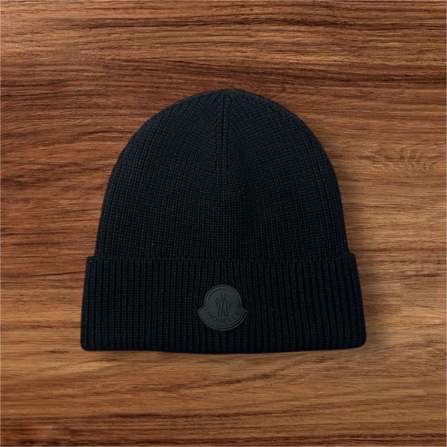 Gorro Moncler Lana Negro Talla Única