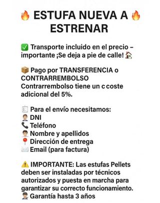 Estufa leña con horno TAKASHI  MAD2027