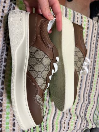 Zapatillas Gucci Marrones y Beige