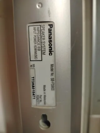 Altavoces Panasonic Home Cinema Antiguos