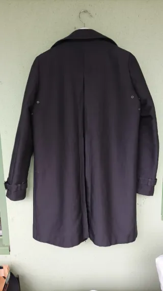 Abrigo gabardina Zara negro