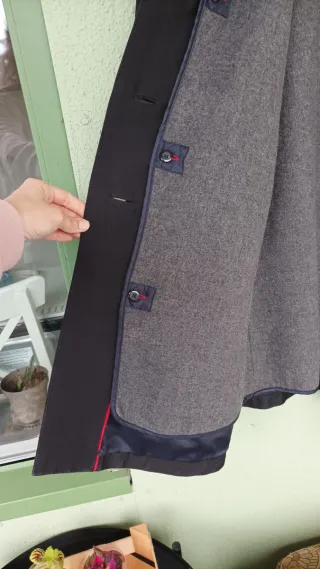 Abrigo gabardina Zara negro