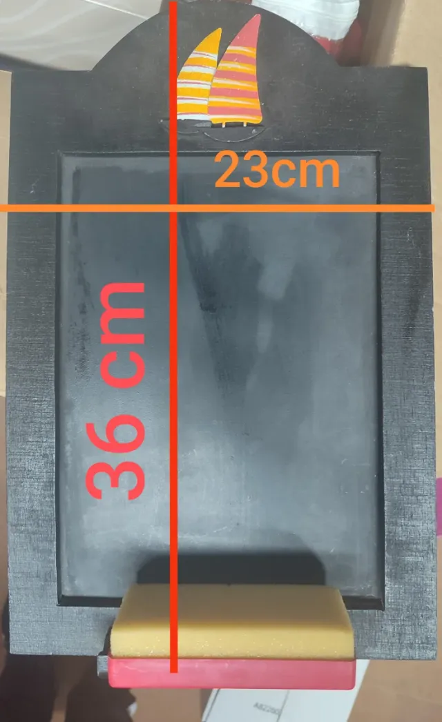 Pizarra ideal para la cocina.