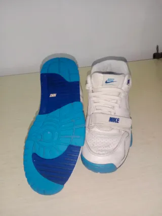 Zapatillas Nike Air Trainer 1 Blancas y Azules