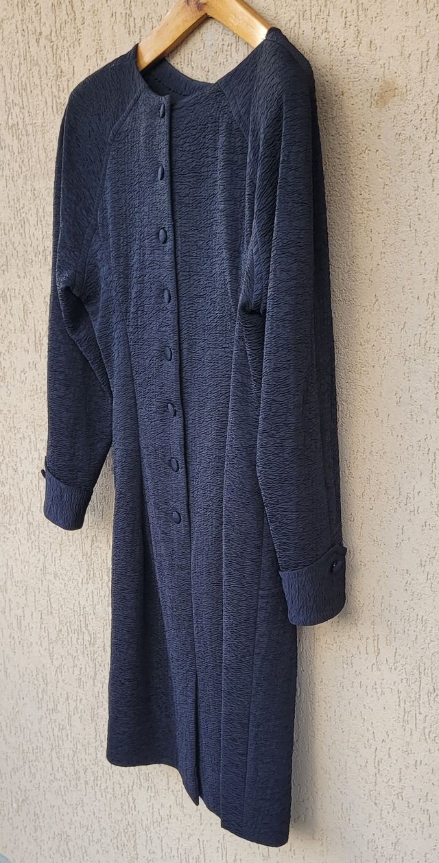 Abito nero lungo 86 cm